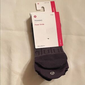 lululemon athletica Power Stride Training Socks - Black 3 pack
